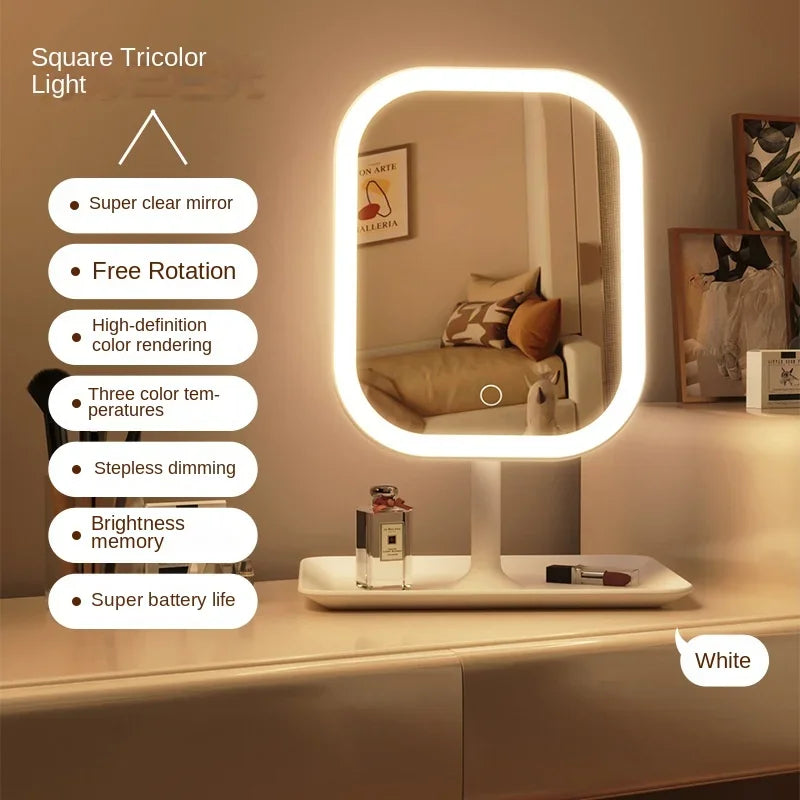Minimal Desktop Vanity Mirror